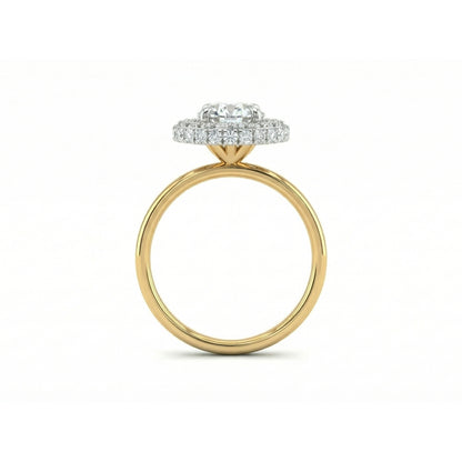 Glow Frame Solitaire Lab Grown Diamond Ring