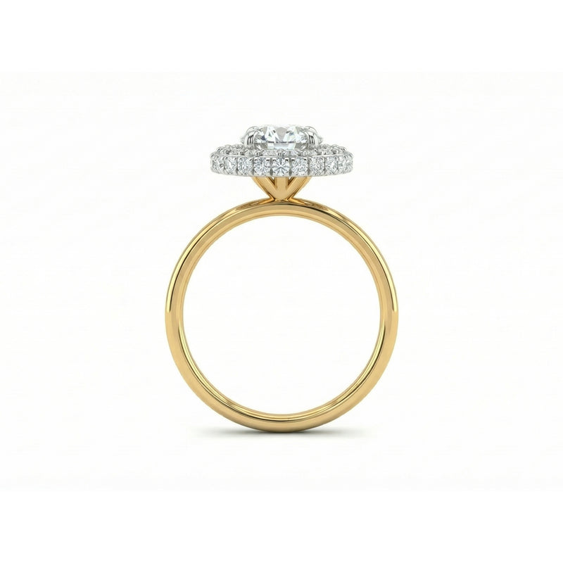 Glow Frame Solitaire Lab Grown Diamond Ring