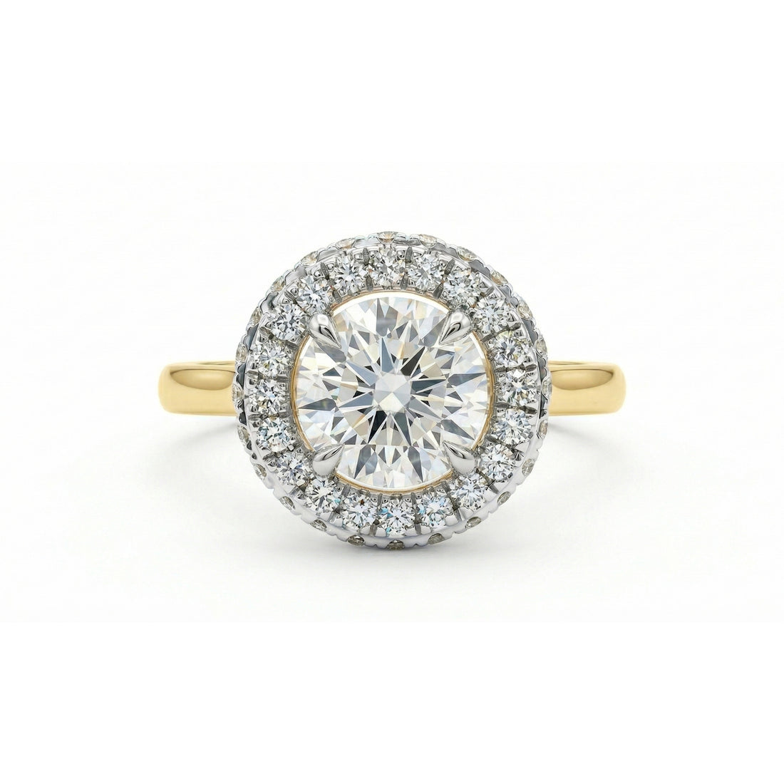 Glow Frame Solitaire Lab Grown Diamond Ring