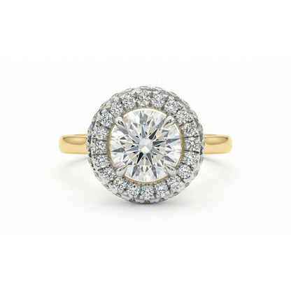 Glow Frame Solitaire Lab Grown Diamond Ring
