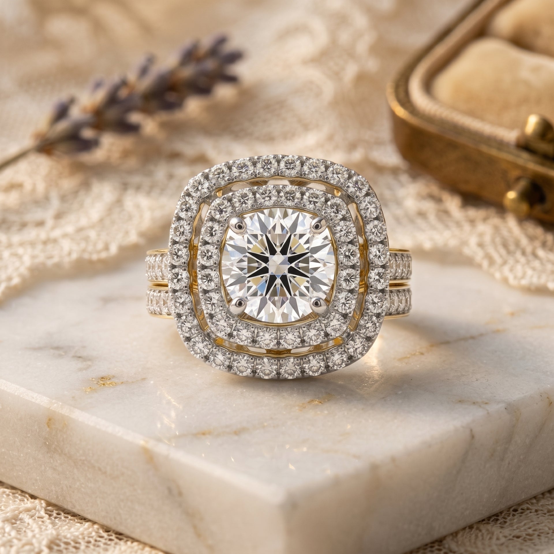 Monumental Solitaire Lab Grown Diamond Ring