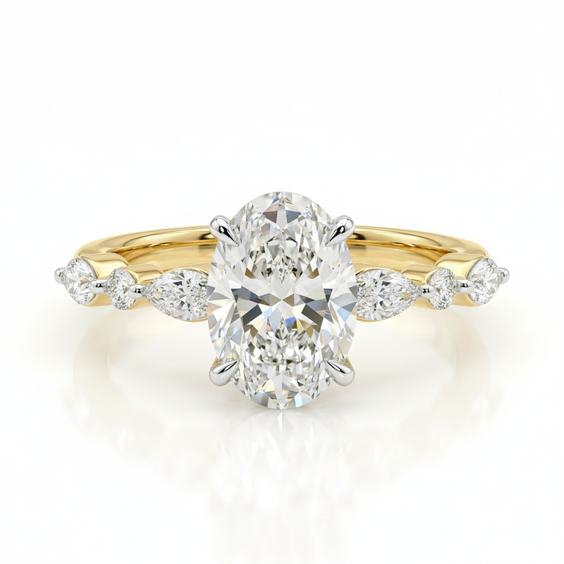 Melodic Solitaire Lab Grown Diamond Ring