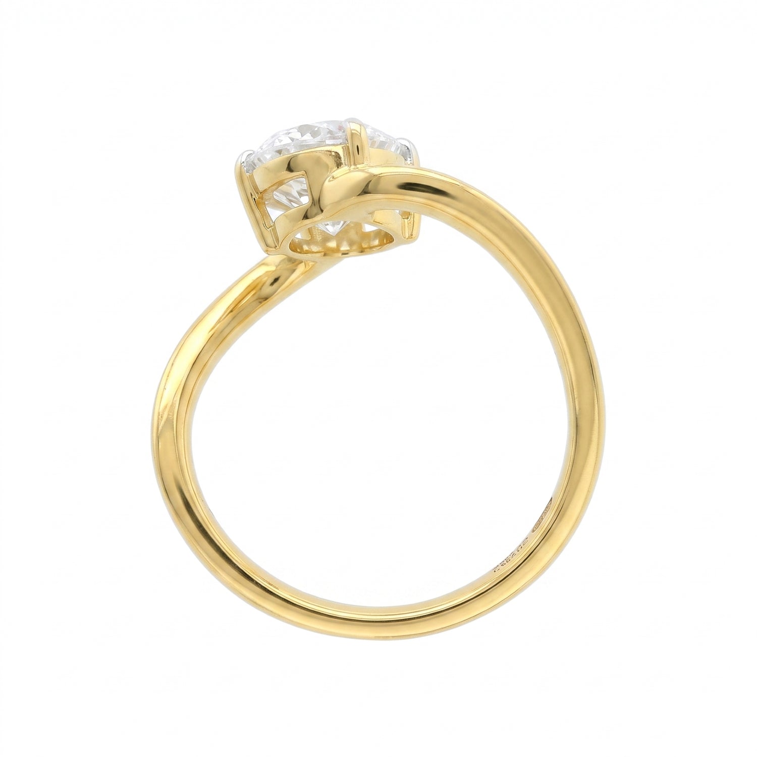 Liquid Orbit Solitaire Lab Grown Diamond Ring