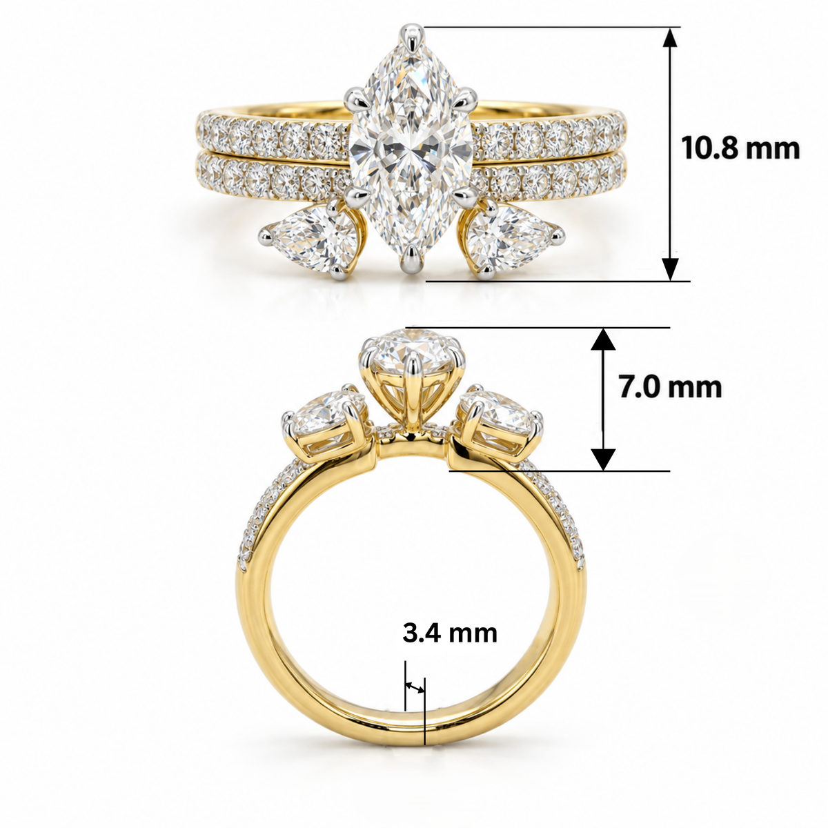 Valkyrie Wing Solitaire Lab Grown Diamond Ring