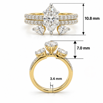 Valkyrie Wing Solitaire Lab Grown Diamond Ring