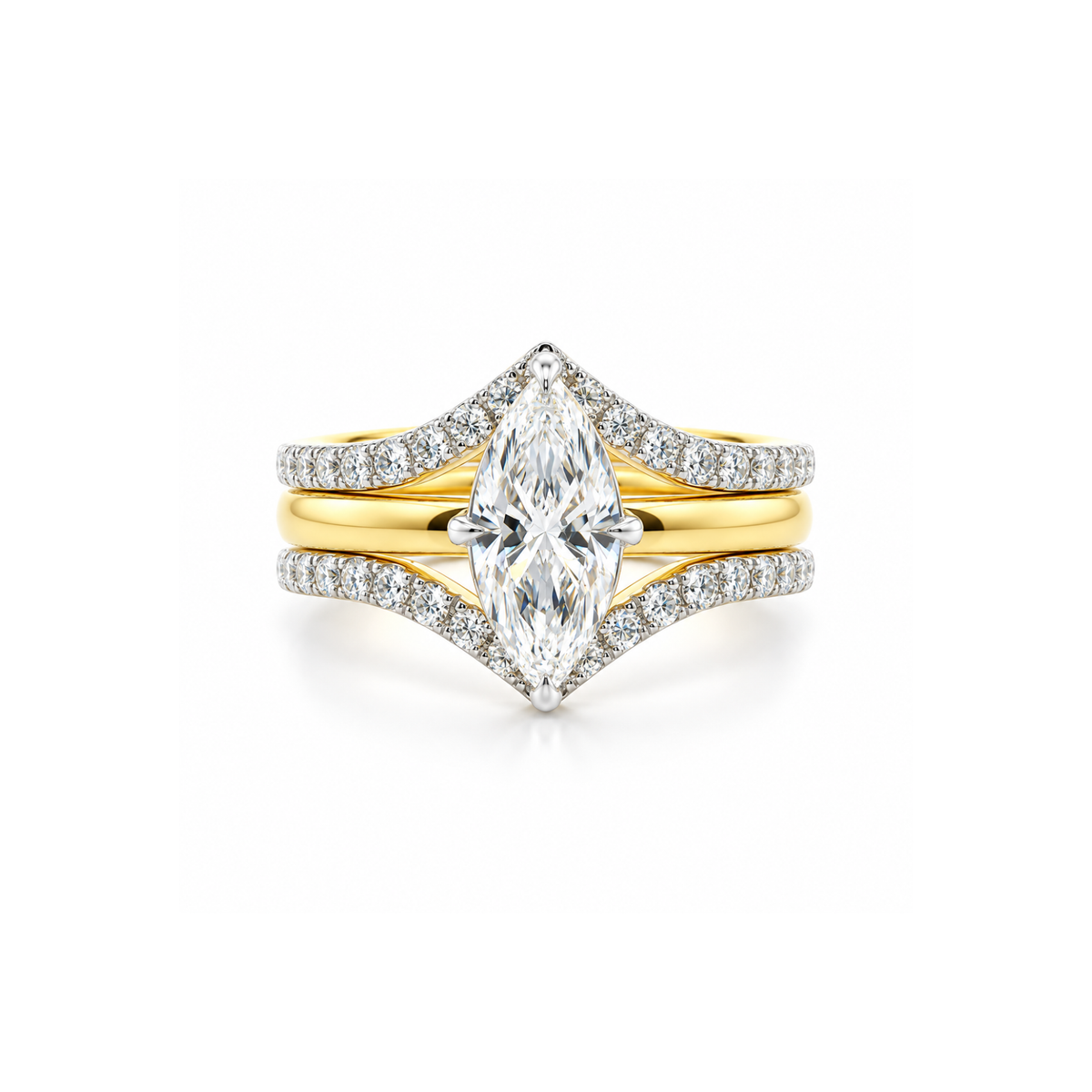 Trident Luxe Convertible Solitaire Lab Grown Diamond Ring