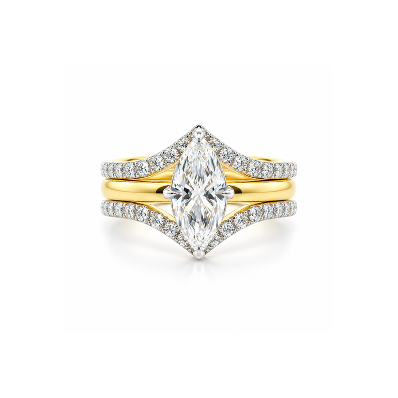 Trident Luxe Convertible Solitaire Lab Grown Diamond Ring