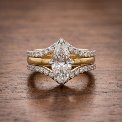 Trident Luxe Convertible Solitaire Lab Grown Diamond Ring