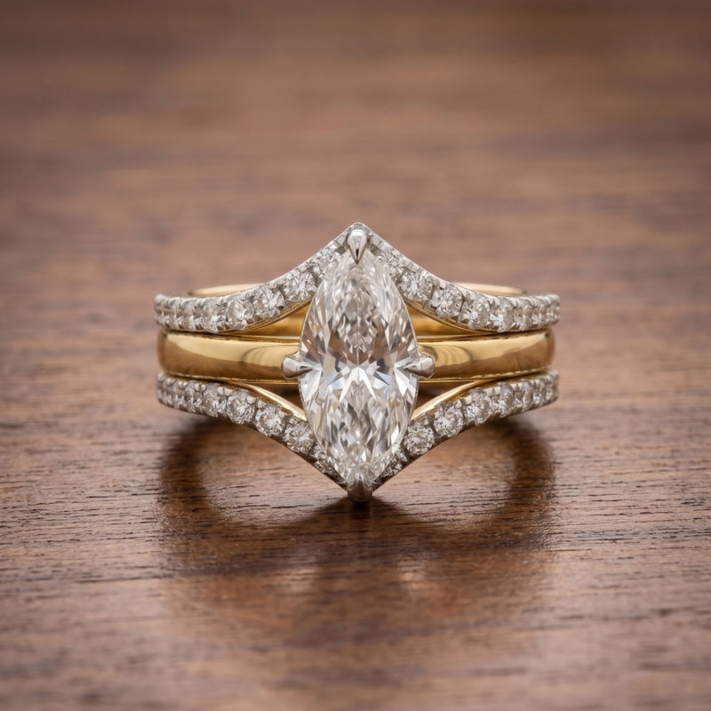 Trident Luxe Convertible Solitaire Lab Grown Diamond Ring