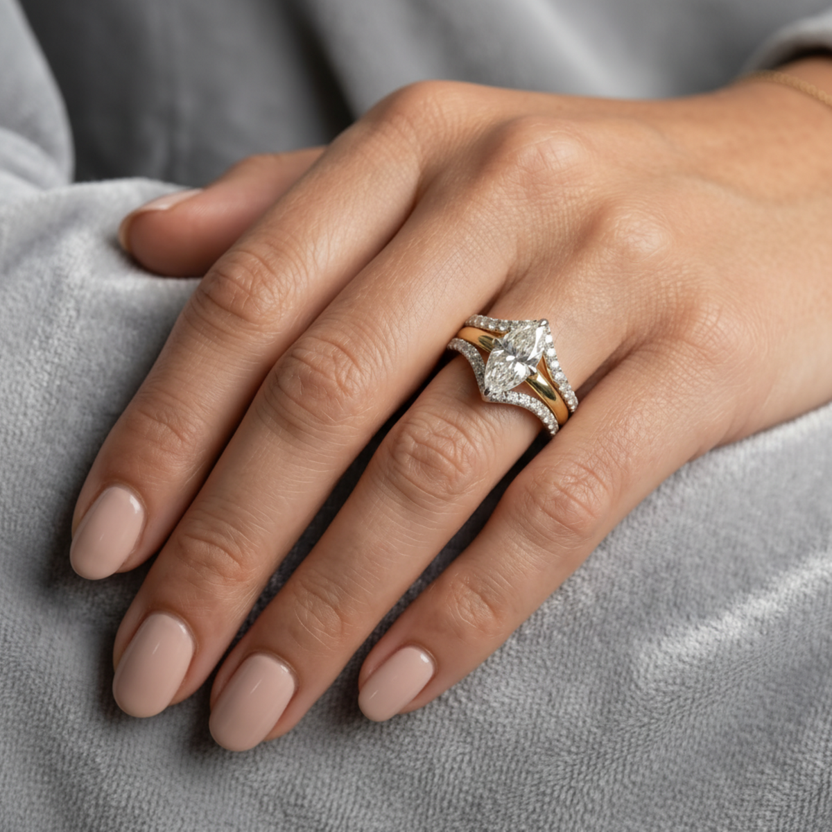 Trident Luxe Convertible Solitaire Lab Grown Diamond Ring