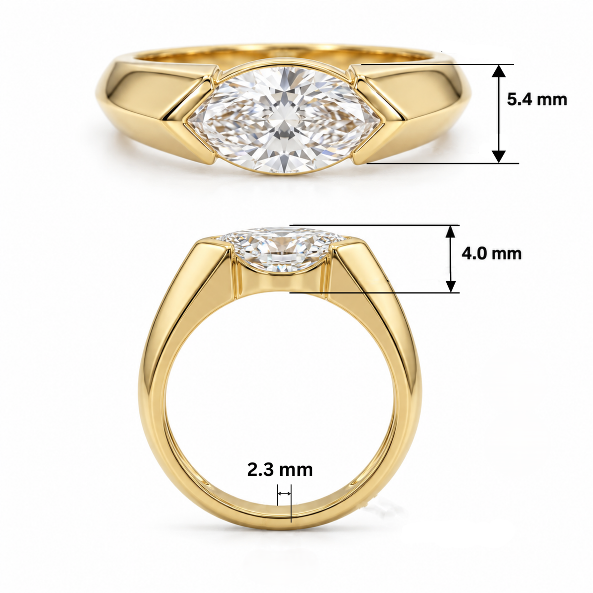 Veyra Solitaire Lab Grown Diamond Ring