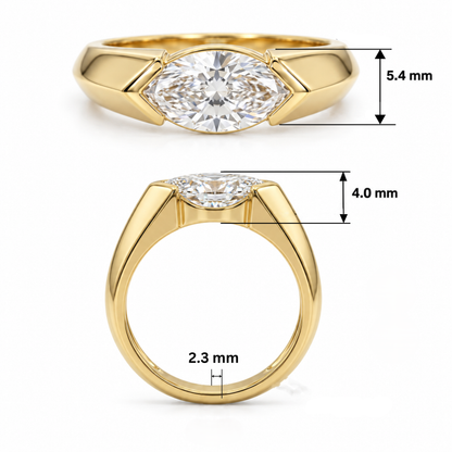 Veyra Solitaire Lab Grown Diamond Ring