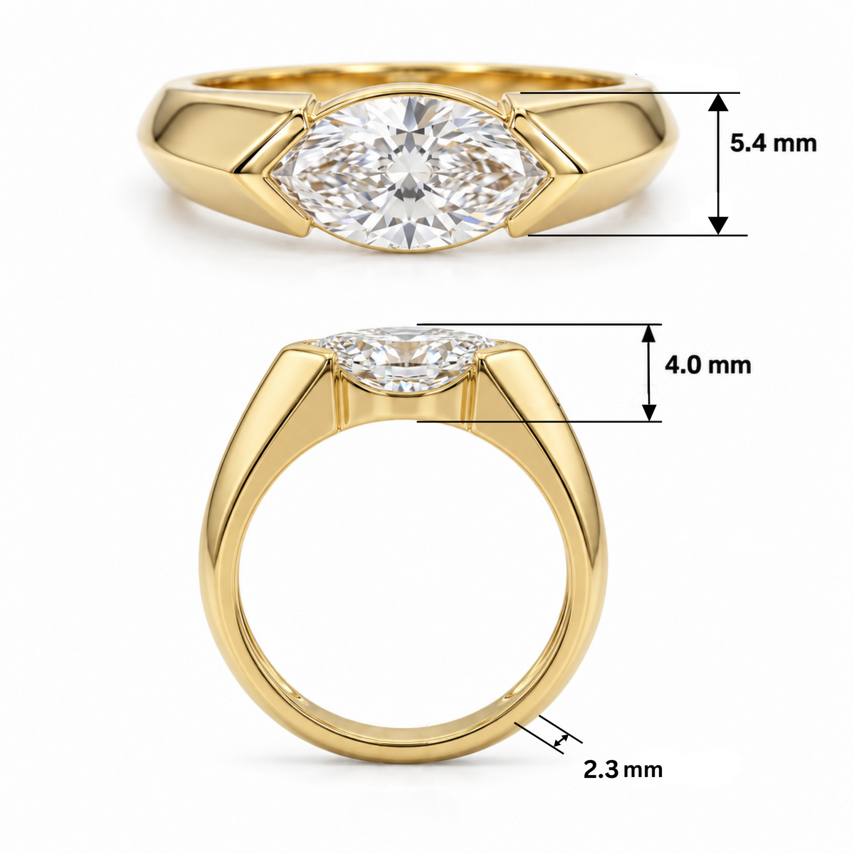 Veyra Solitaire Lab Grown Diamond Ring