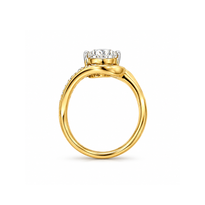 Tear Drop Solitaire Lab Grown Diamond Ring