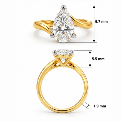 Cadence Prime Solitaire Lab Grown Diamond Ring