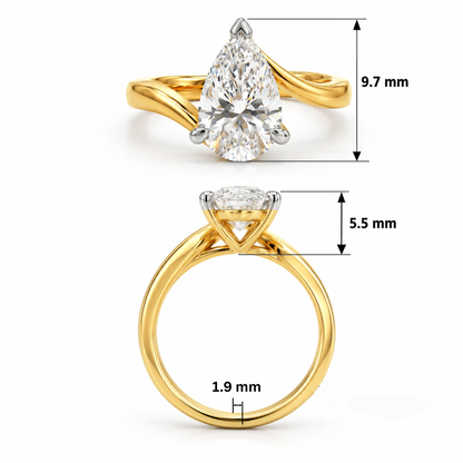 Cadence Prime Solitaire Lab Grown Diamond Ring