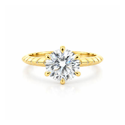 Lunara Gleam Solitaire Lab Grown Diamond Ring