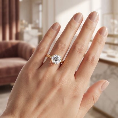Lunara Gleam Solitaire Lab Grown Diamond Ring