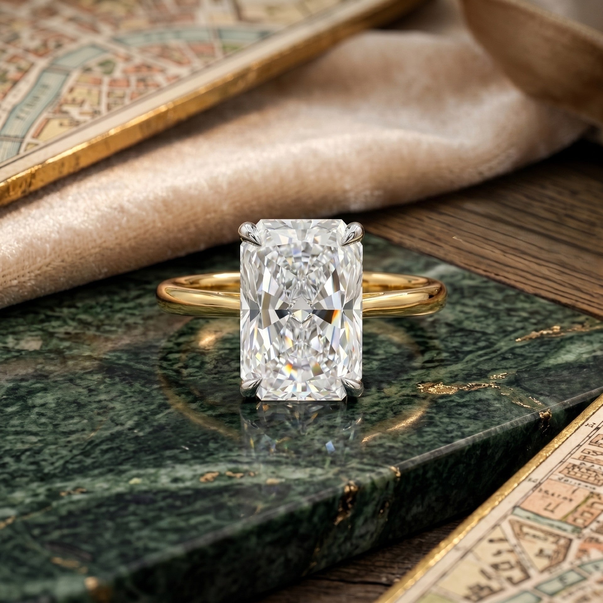 Ice Glide Solitaire Lab Grown Diamond Ring