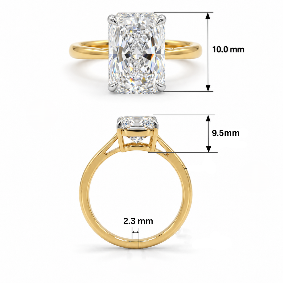 Ice Glide Solitaire Lab Grown Diamond Ring