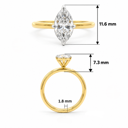 Serenya Solitaire Lab Grown Diamond Ring