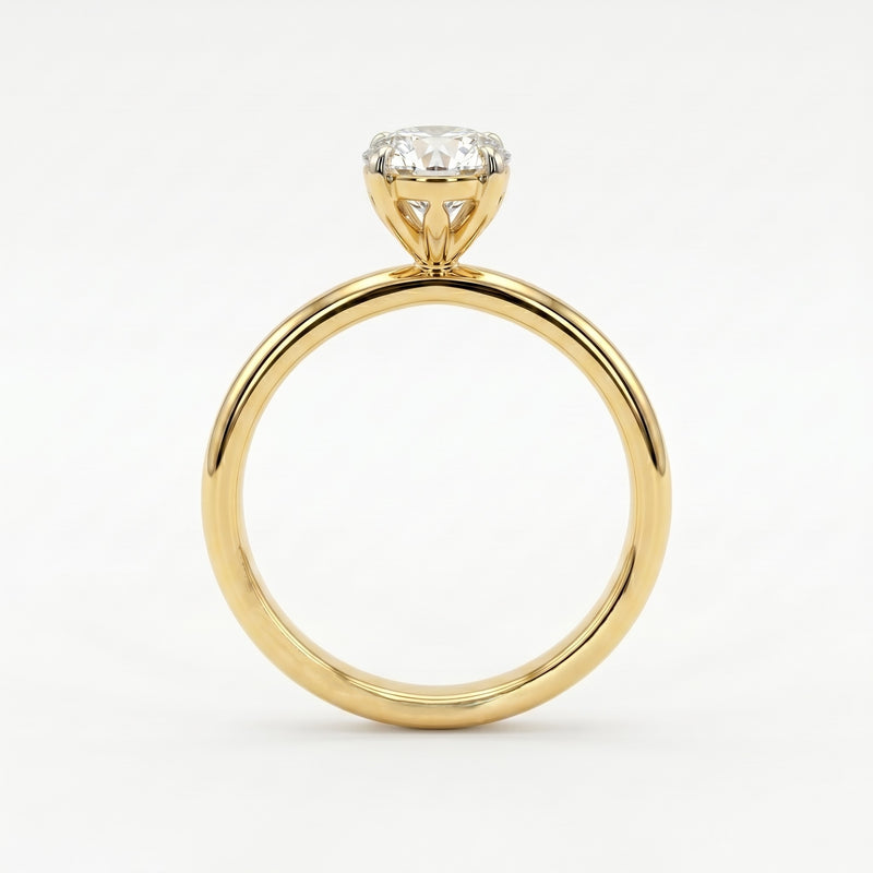 Avelora Solitaire Lab Grown Diamond Ring