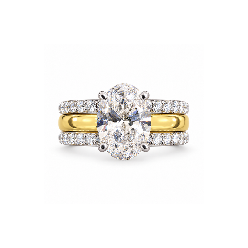 Eclipse Convertible Solitaire Lab Grown Diamond Ring