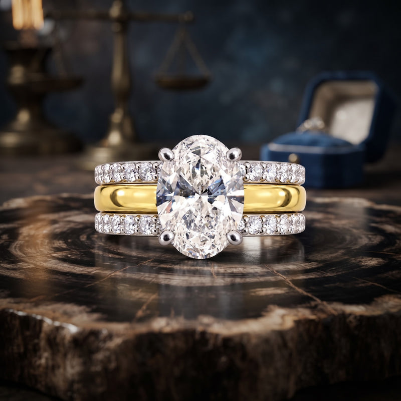 Eclipse Convertible Solitaire Lab Grown Diamond Ring