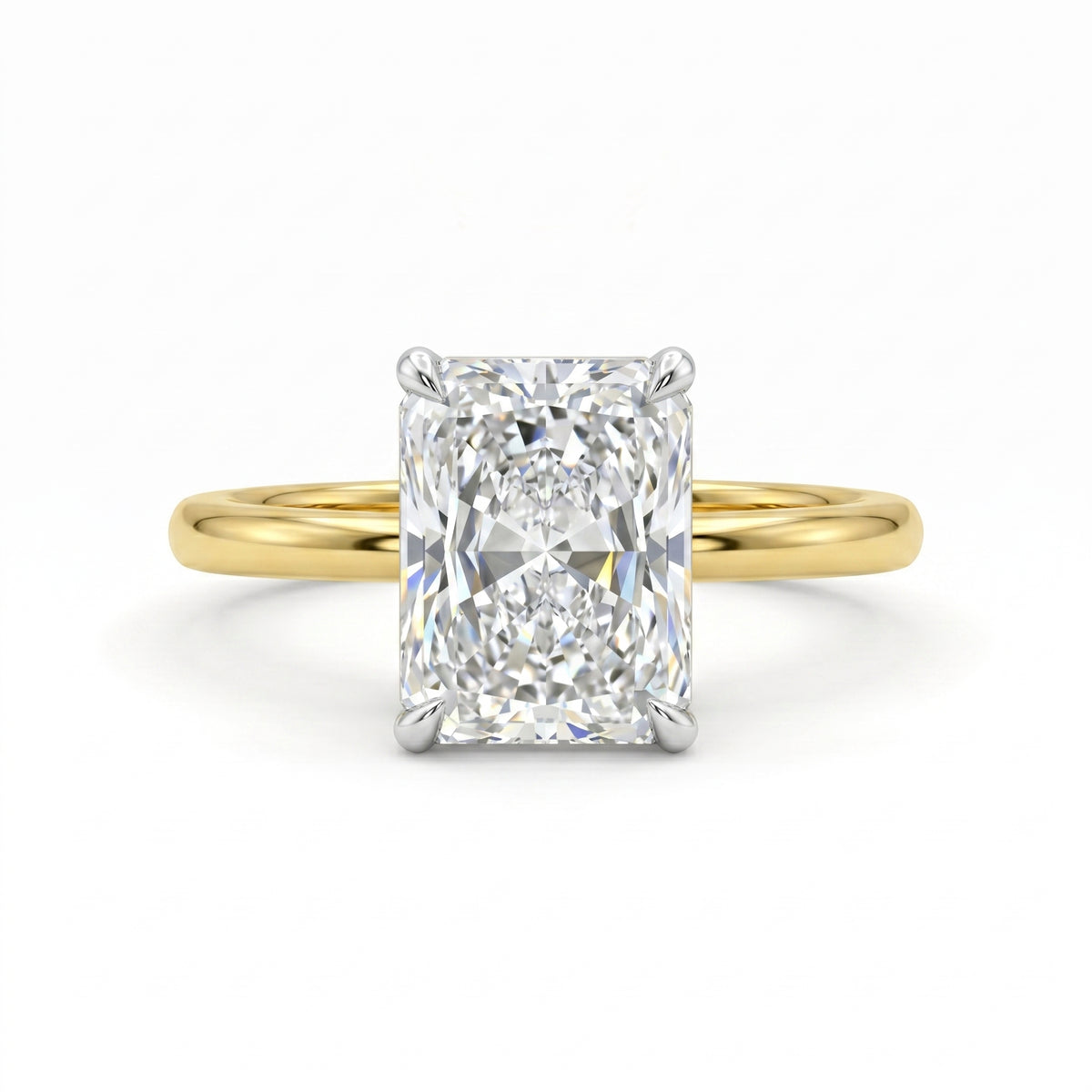 Lunessa Radiant Solitaire Lab Grown Diamond Ring