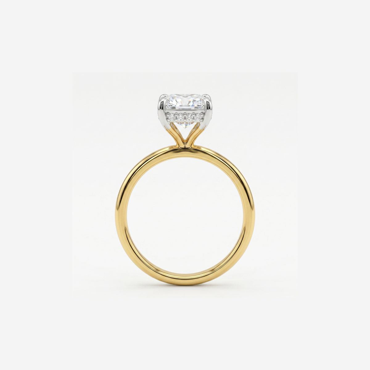 Lunessa Radiant Solitaire Lab Grown Diamond Ring