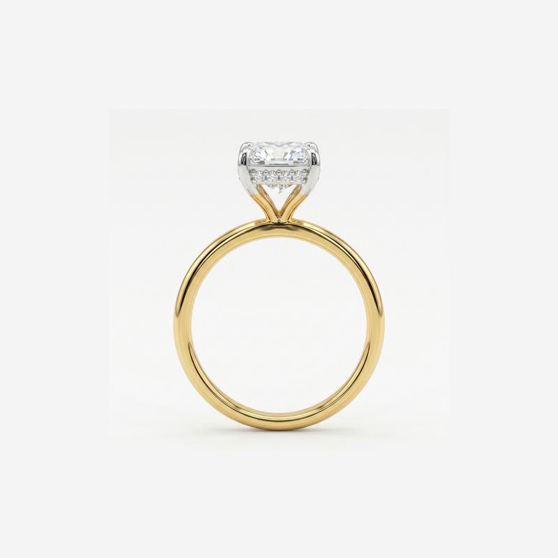 Lunessa Radiant Solitaire Lab Grown Diamond Ring