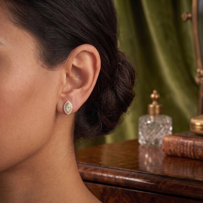 Laurel Leaf Lab Grown Diamond Earrings