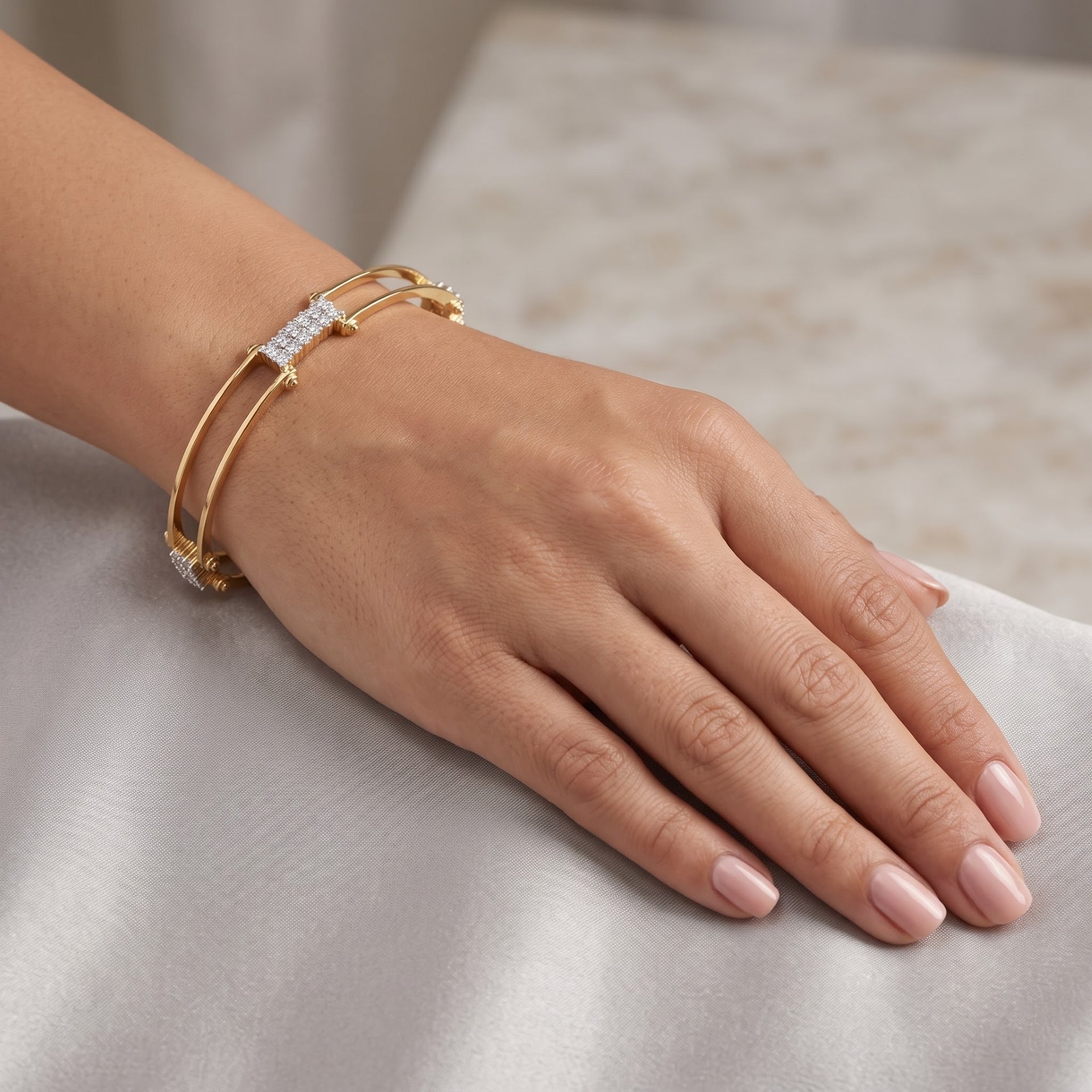 Urban Trails Lab Grown Diamond Bangle