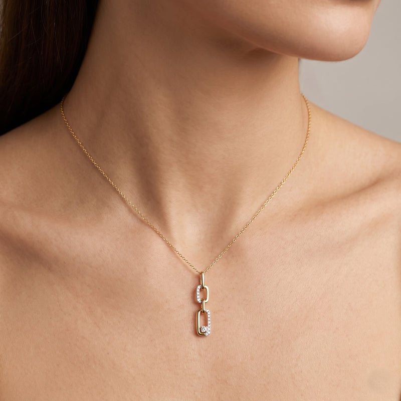 Infinity Pair Glow Lab Grown Diamond Pendant
