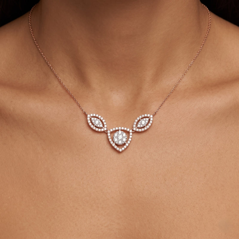 Mystic Triad Lab Grown Diamond Pendant