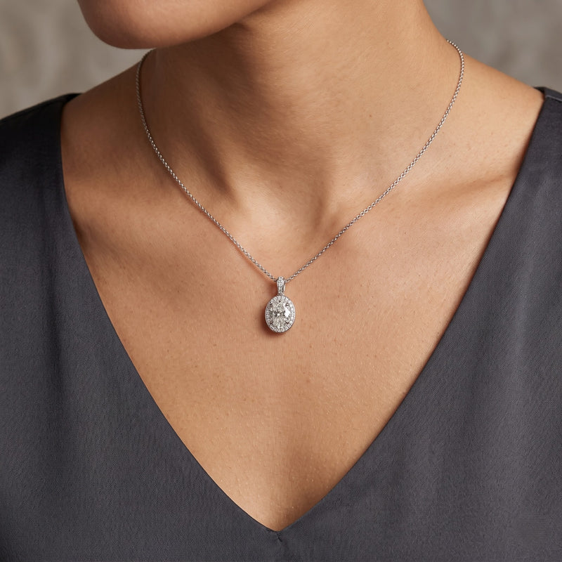Nimbus Light Solitaire Lab Grown Diamond Pendant