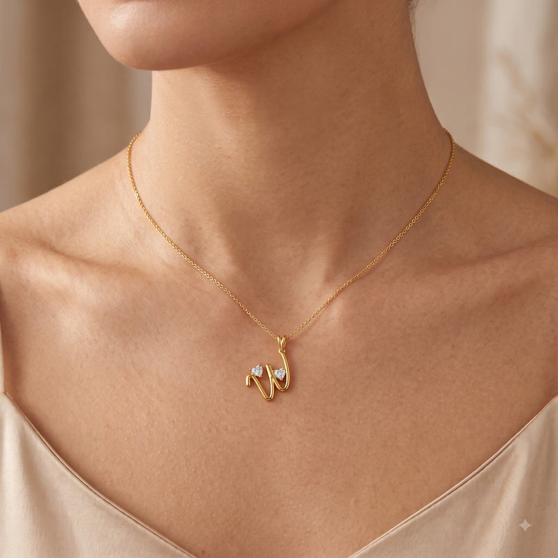 Winged Heart Lab Grown Diamond Pendant