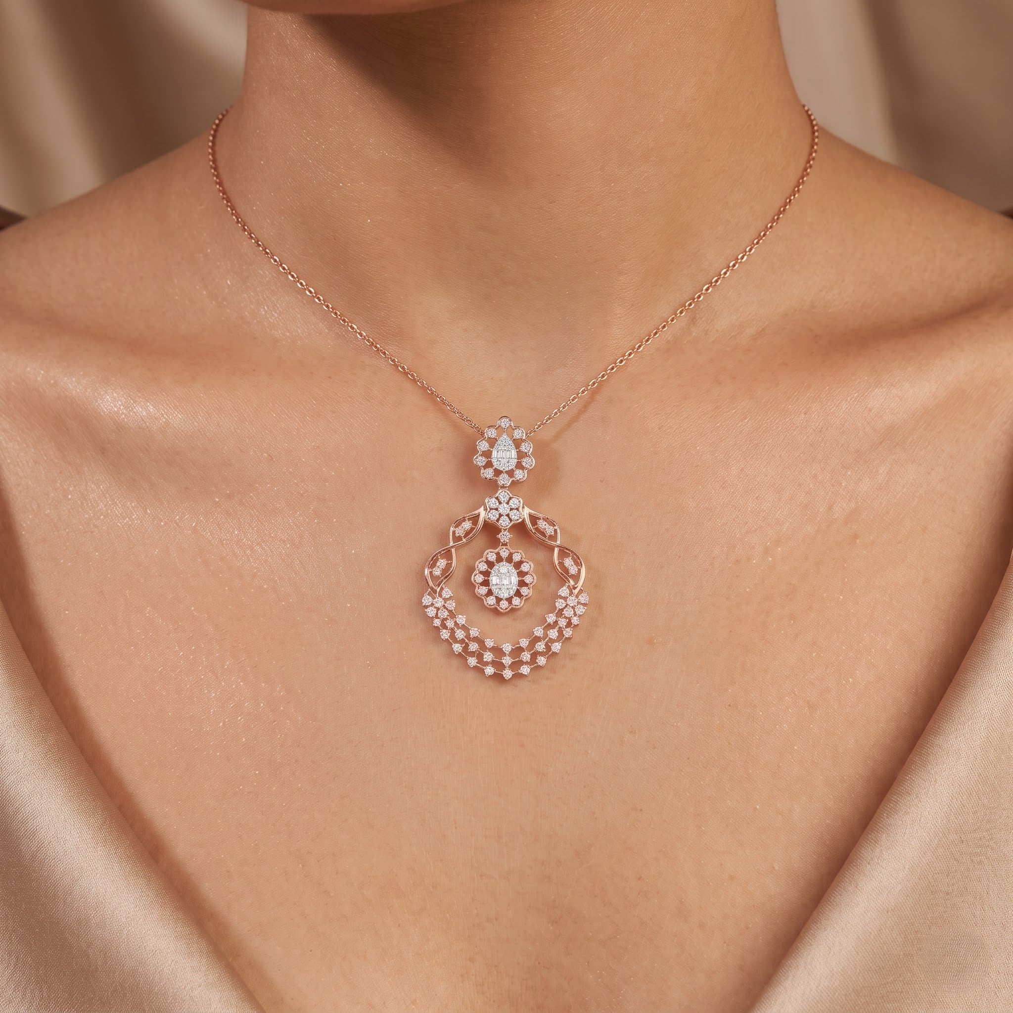 Meadow Bloom Lab Grown Diamond Pendant