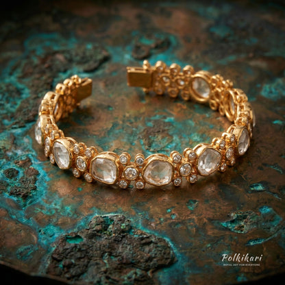 Silhouette Pulse Lab Grown Polki Bracelet