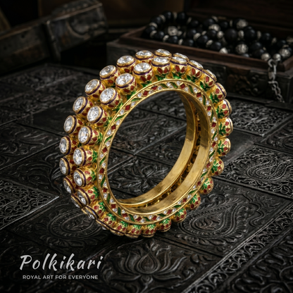 Infinite Orbit Lab Grown Polki Bangles (Pair)