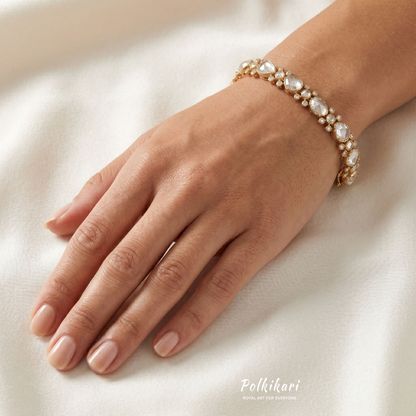 Silhouette Pulse Lab Grown Polki Bracelet
