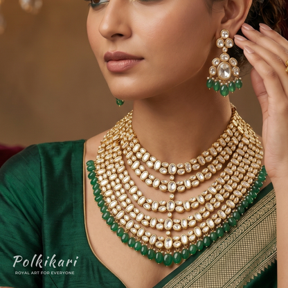 Ivy Veranda Lab Grown Polki Necklace Set