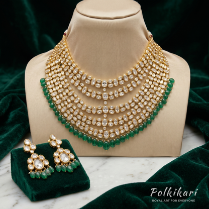 Ivy Veranda Lab Grown Polki Necklace Set