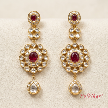 Iconic Aura Lab Grown Polki Necklace Set