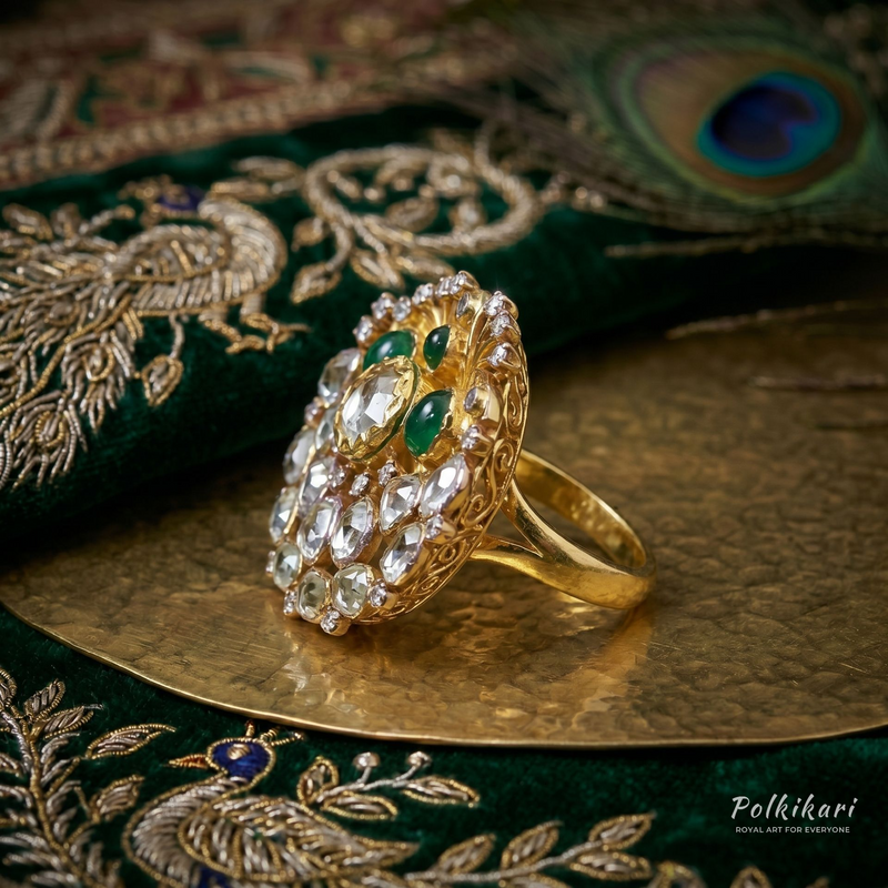 Emblem Cocktail Lab Grown Polki Ring
