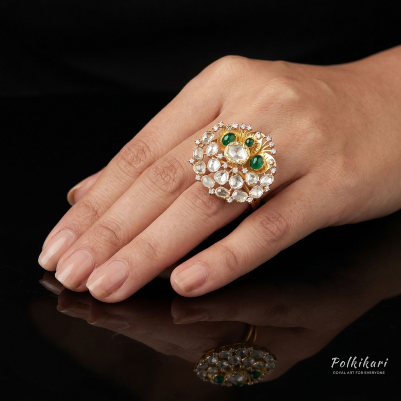 Emblem Cocktail Lab Grown Polki Ring