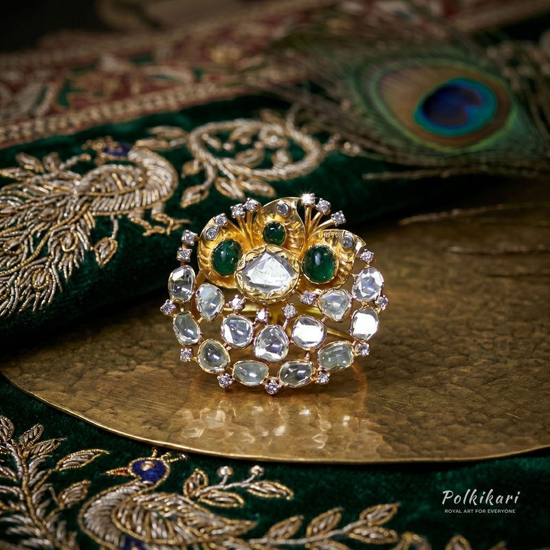 Emblem Cocktail Lab Grown Polki Ring