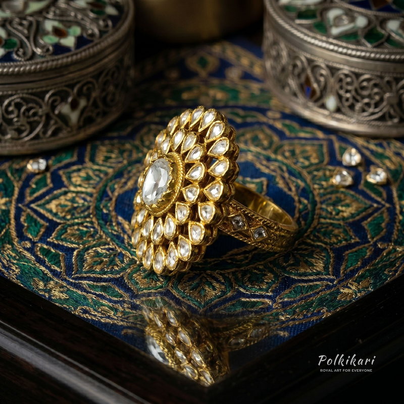 Veda Aura Lab Grown Polki Ring