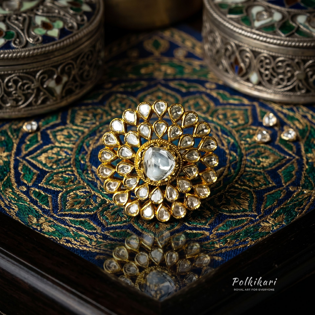 Veda Aura Lab Grown Polki Ring