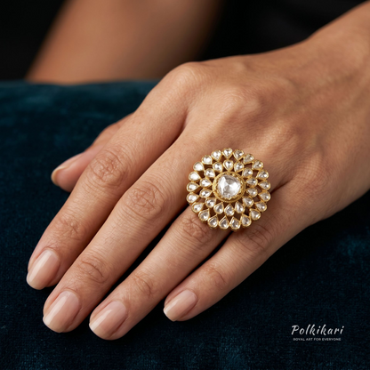 Veda Aura Lab Grown Polki Ring